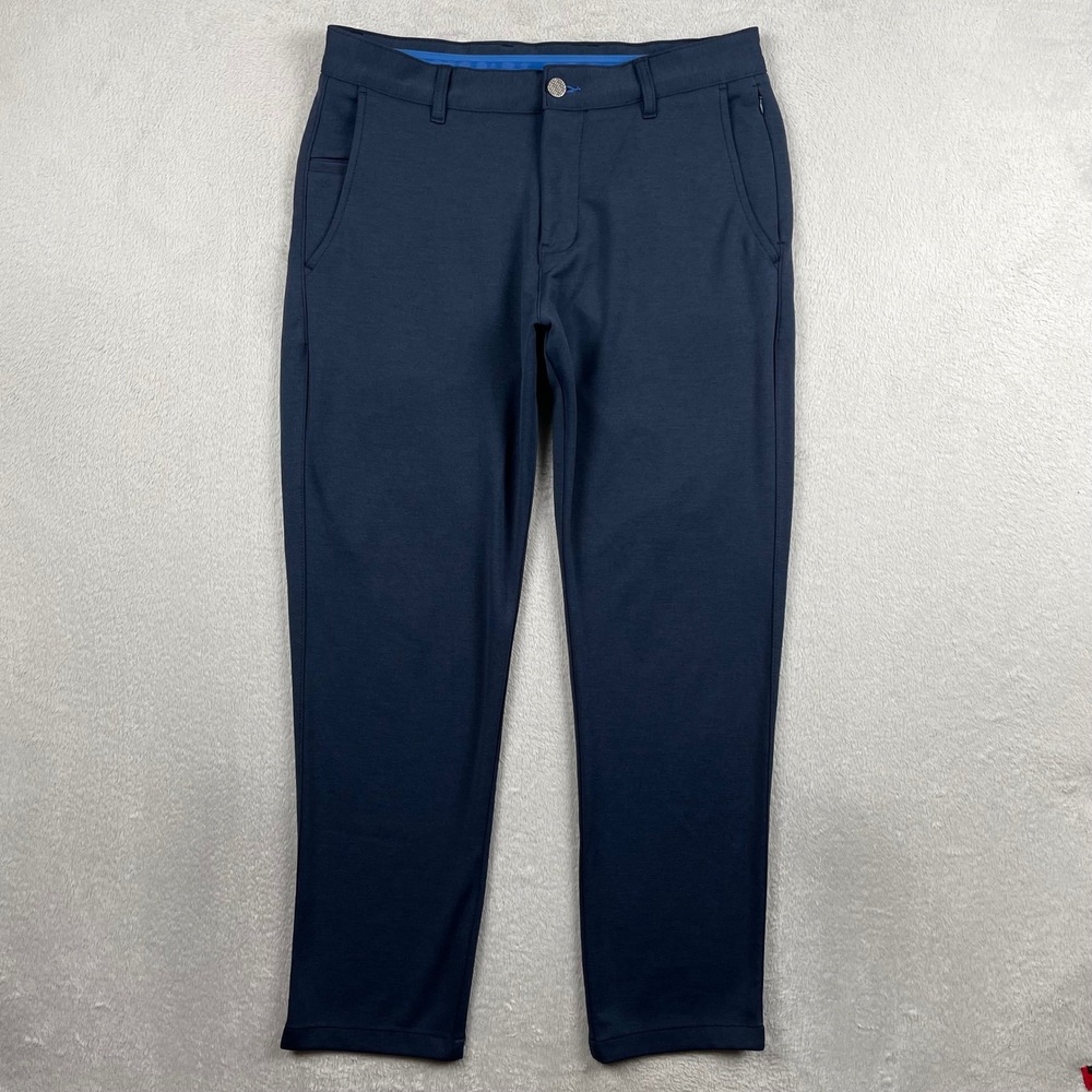 Twillory Pants Mens 32x28 Tailored Fit Blue Performance Tech Stretch Golf Office